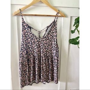AE Peplum Floral Top